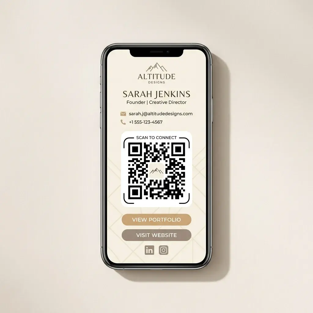 Tarjeta digital QR